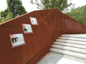 玉环耐候钢挡土墙
